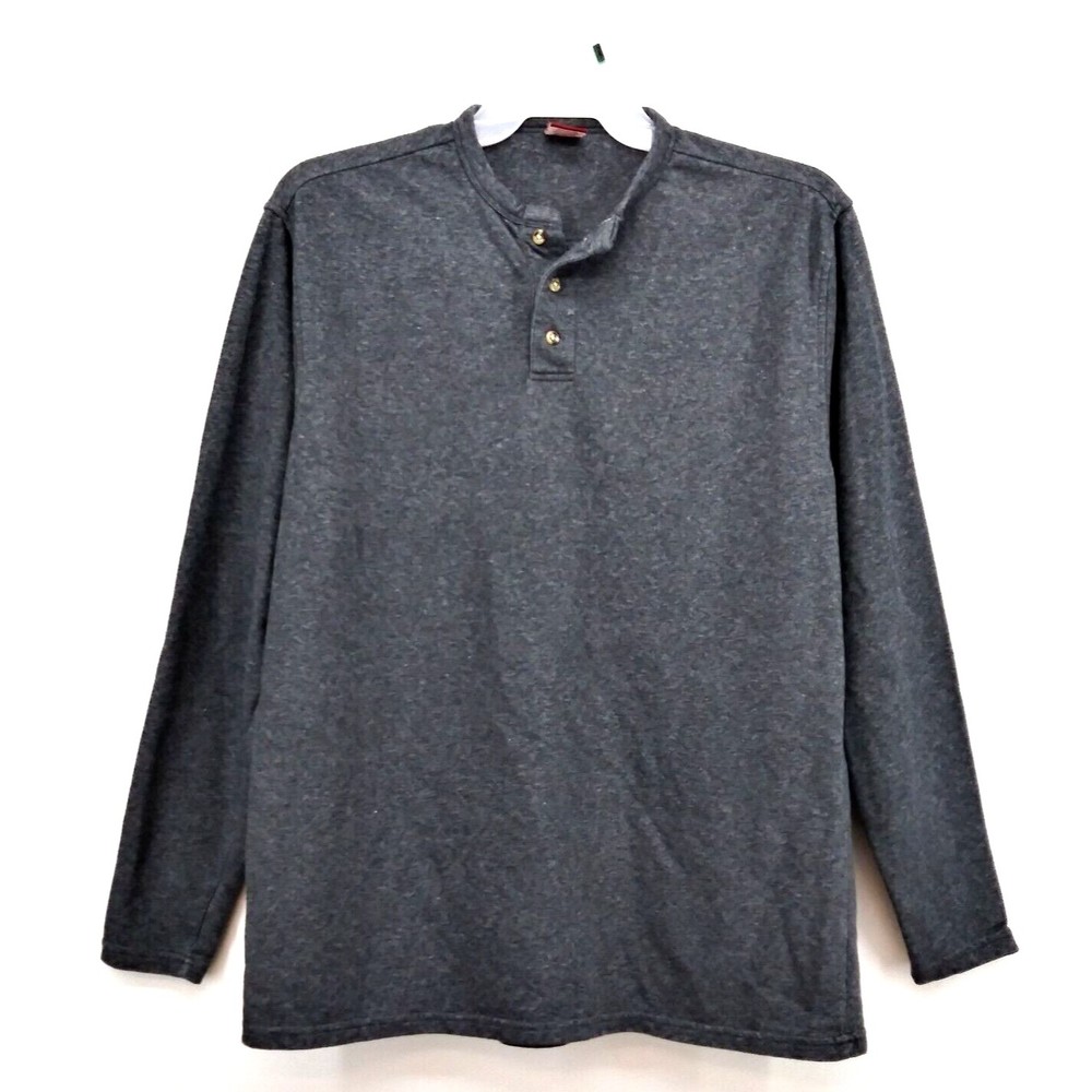 Junction West Shirt Mens L Gray Long Sleeve T Shirt